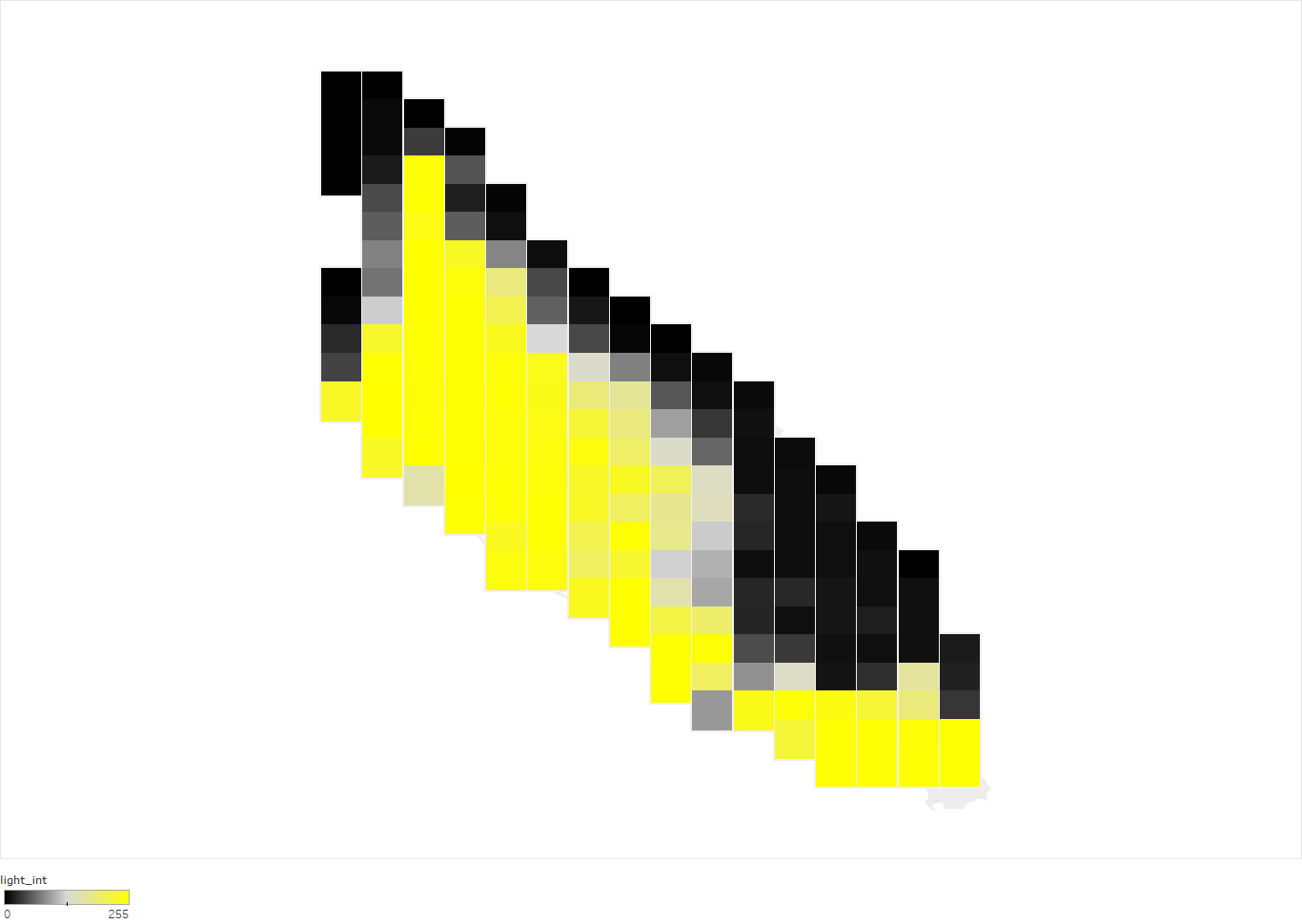 night-time light intensity